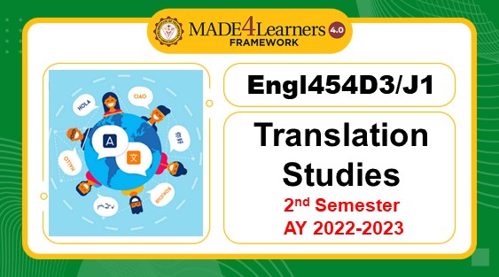 ENGL454-Translation Studies(D3/J1)