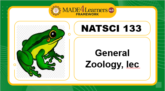 NATSCI133- General Zoology lecture(E1/E3.E4.E5-AP4)