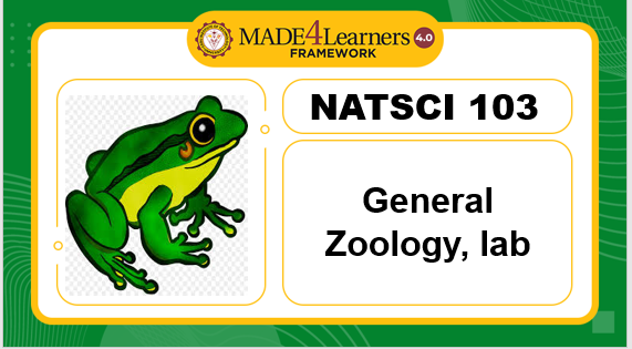 NATSCI103- General Zoology laboratory- (E1/E3.E4.E5-AP4)