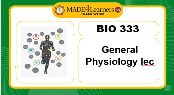 BIO333-General Physiology lecture (E3-AP4)