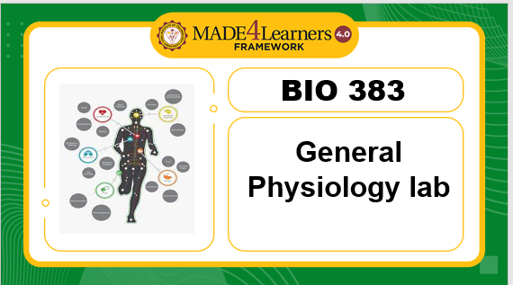 BIO383-General Physiology laboratory (E3-AP4)