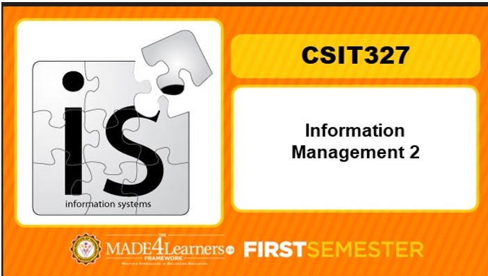 Information Management 2 CSIT327