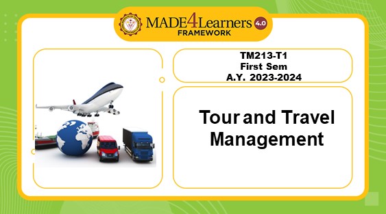 TM213-T1/AP4: Tour and Travel Management