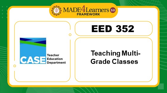 EED 352 - Teaching Multi-grade Classes(I1)