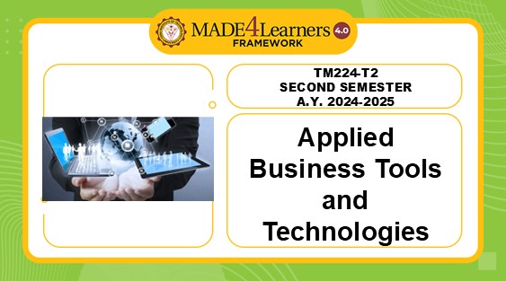 TM224-T2: Applied Business Tools and Technologies