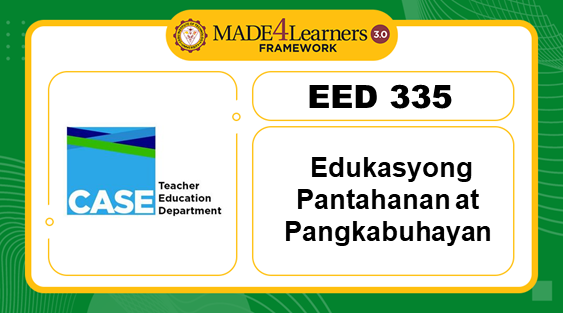 EED 335 Edukasyong Pantahanan at Pangkabuhayan (SY25-26)