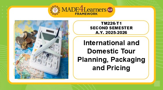 TM226-T1: International and Domestic Tour Planning, Packaging and Pricing