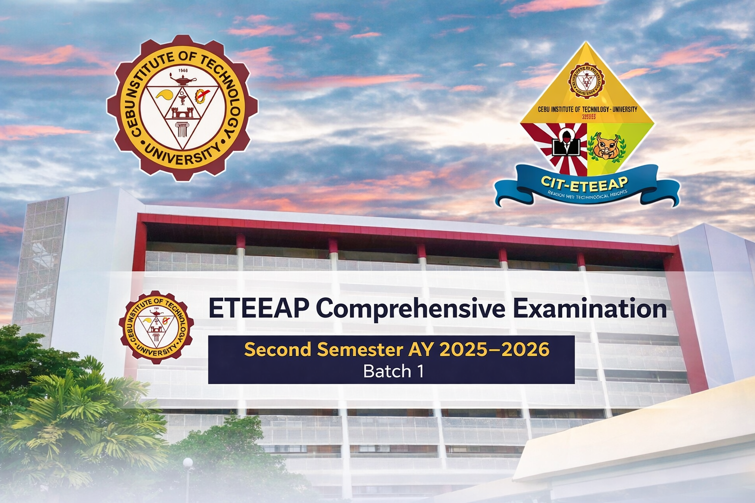 ETEEAP Comprehensive Examination - Second Semester AY 2025-2026 (BATCH 1)