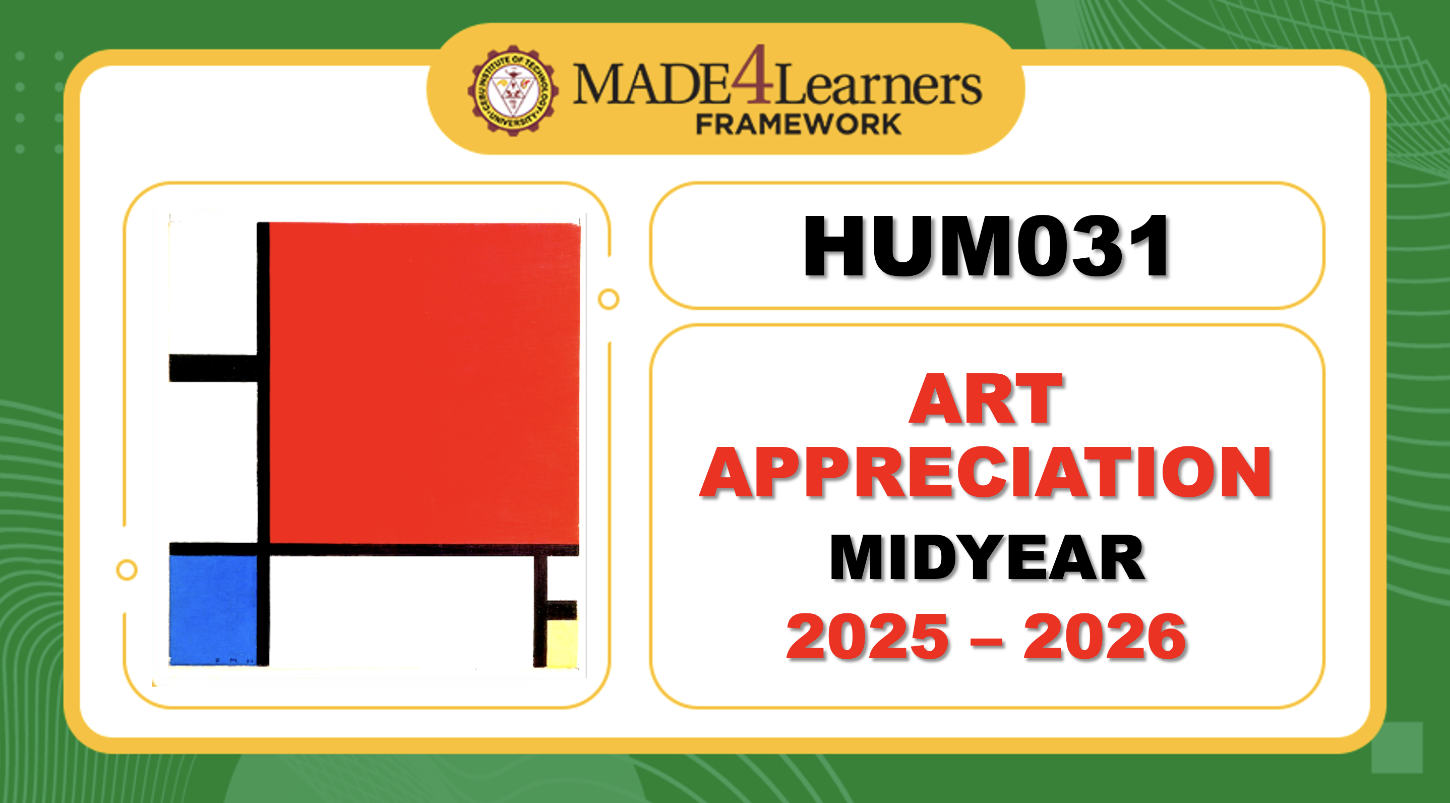 HUM031 Art Appreciation MIDYEAR 2526