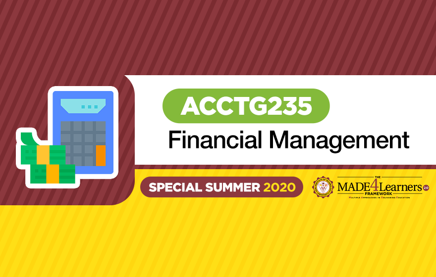 ACCTG235 Financial Management (B01-AP2)