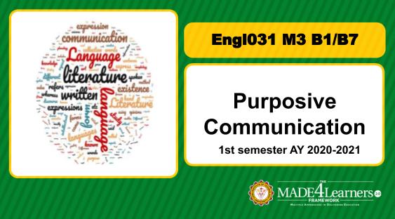 Engl031-Purposive Communication M3.B1 B7 - C1