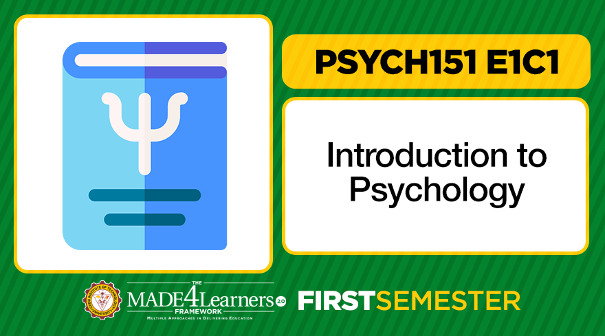 Psych151 Introduction to Psychology E1C1