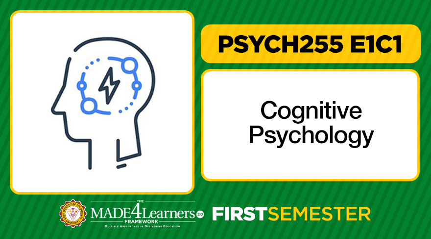 Psych255 Cognitive Psychology E1C1