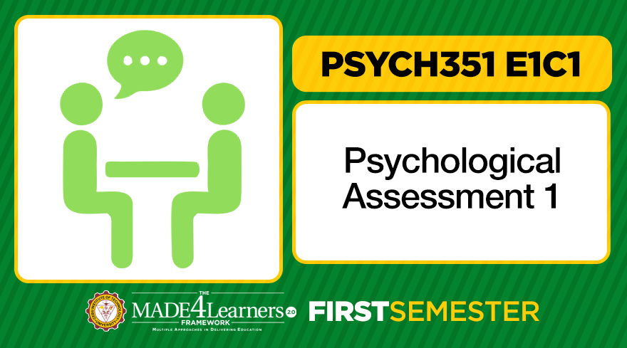Psych351 Psychological Assessment 1 E1C1
