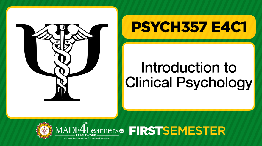Psych357 Introduction to Clinical Psychology E4C1