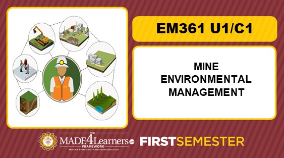 EM361 Mine Environmental Management