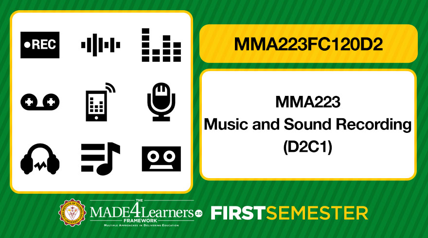 MMA223 Music and Sound Recording (D2-C1)