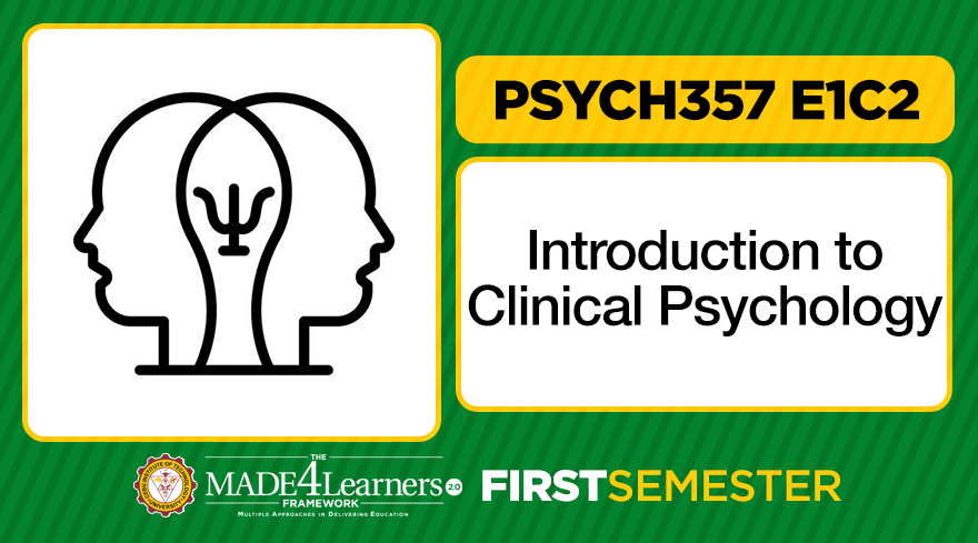 Psych357 Introduction to Clinical Psychology E1C2