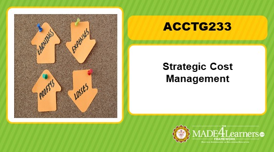 ACCTG233 Strategic Cost Management (A1-C1)