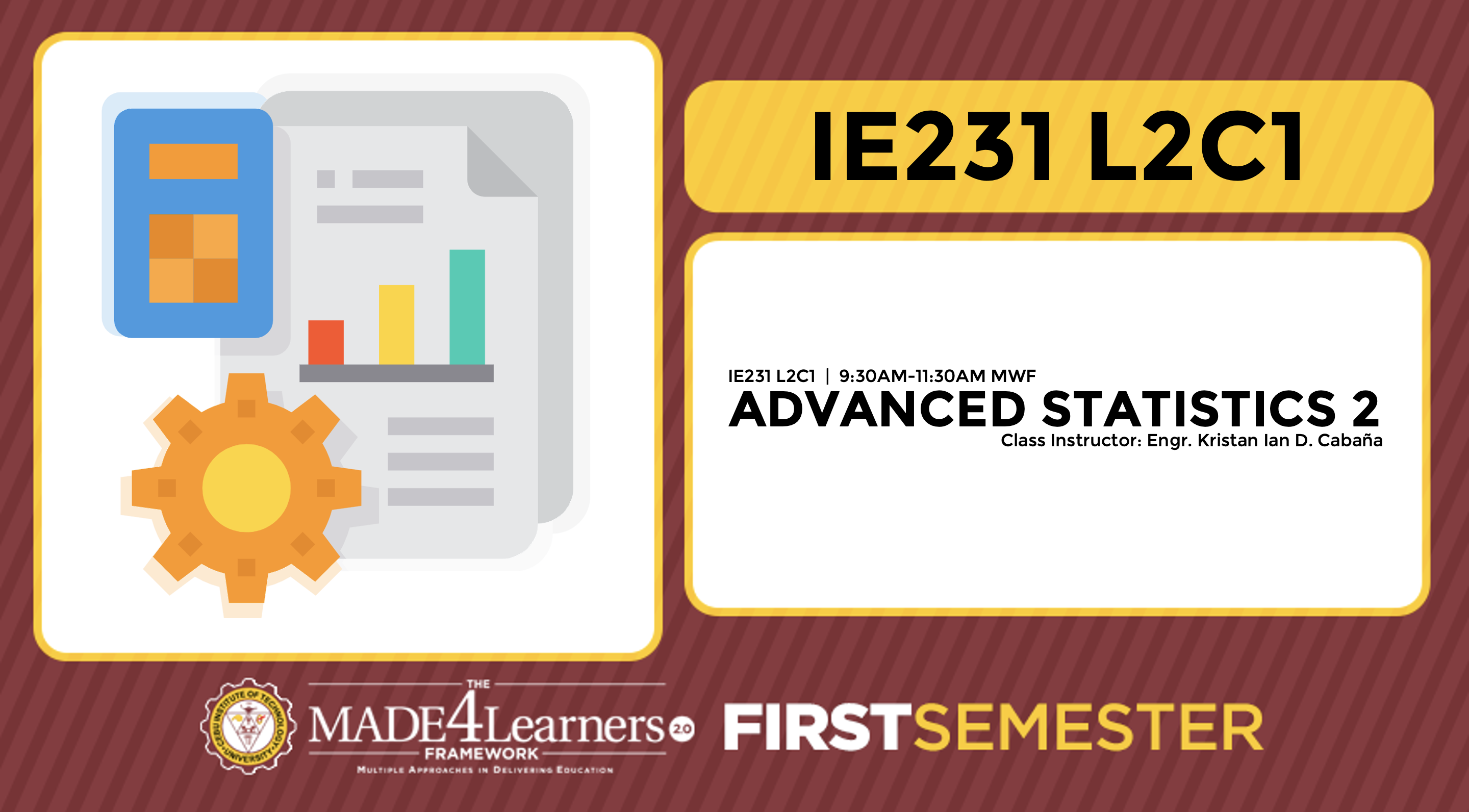 IE231 (ADS2) Advanced Statistics 2