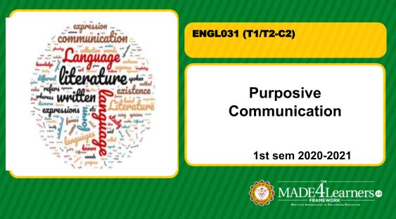 ENGL031 Purposive Communication (T1/T2.-C2)