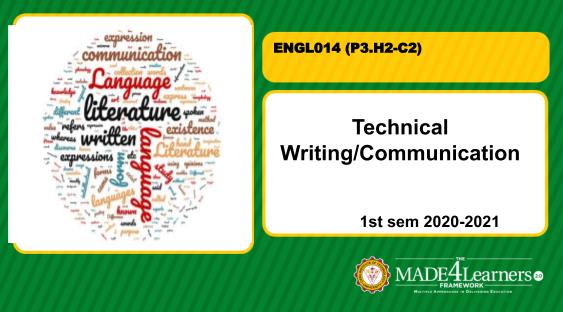 ENGL014 Technical Writing (P3.H2-C2)